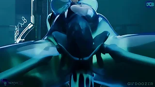 Slime Tifa dildo play