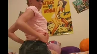 Brunette Wife Strips Naked