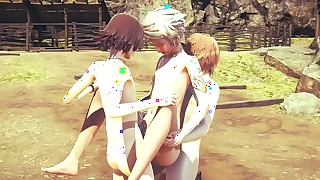 Yaoi Femboy - Jin the sexy femboy suck a big dick and anal with creampie - Sissy crossdress Japanese Asian Manga Anime Film  Sport Porn Gay