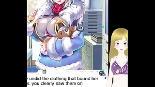 Anime girl getting her heavy tits fondled plus lactating