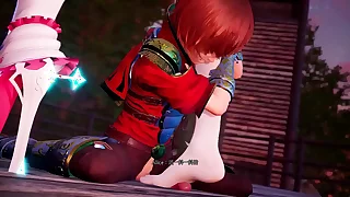 under the witch alice footjob