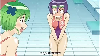 Red-faced exposed pussy anime