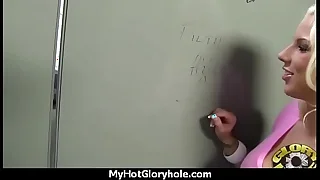 Gloryhole blowjob interracial 26