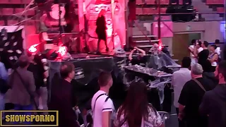 BDSM fetish show in public