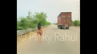 Pinky Defoliate dare on Indian Highways