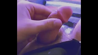 18yo boy jerks off his concentrated gradual penis