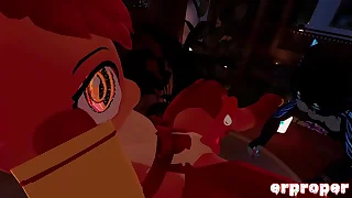 Vrchat vuplpix gets blown by a furry