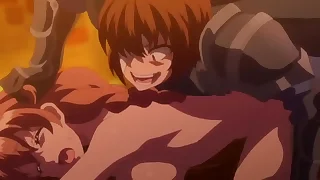 【エロアニメ】村娘が村人達の目の前で服を剥かれて犯されてしまう&hellip;