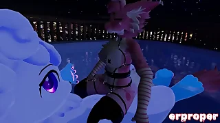 vrchat draco sucks together with fucks alolan vulpix