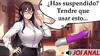 JOl AnaI Hentai - Tu profesora particular te castiga por suspender&period; Voz espa&ntilde;ola&period;