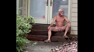 Guestimate outside on the back porch