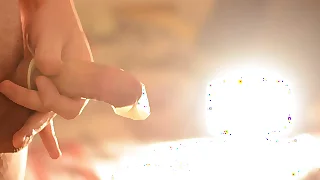 Big Cumshot Inside Slay rub elbows with Condom