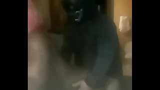 Midget fucks black girl real hard in hotel