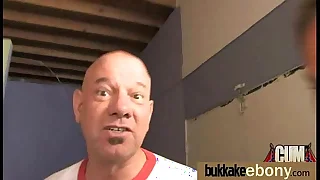 Hot ebony bukkake gangbang 29