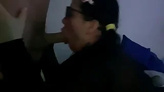 Big tits blowjob skivvies