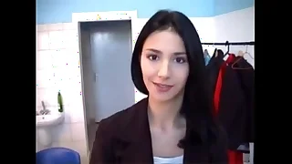 Hot cute brunette blowjob CUMSHOT ON Manifestation