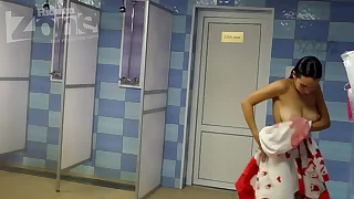 chubby tits voyeur shower