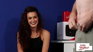 British office voyeur encourages outwait to tug