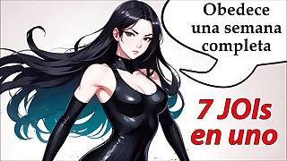 Obedece durante una semana&period; JOIs para esclavos sexuales&period; En espa&ntilde;ol&period;