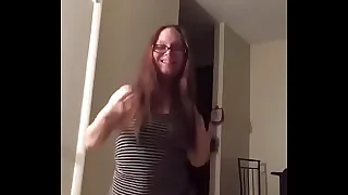 Shadebunny strip dance with a little solo play