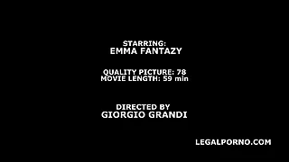 Fucking Wet Peaches with Emma Fantasy 4on1 Only Anal Action with Gapes&comma; Pee Drink and Swallow GIO1183