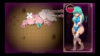 Mage Kanades Futanari Dungeon Quest &lbrack; Hentai Divertissement PornPlay &rsqb; Ep&period;3 latex slime suit is pumping her tiny futa cock