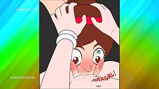 Gravity Falls Parody Cartoon Porn &lpar;Part 3&rpar;&colon; Anal&comma; Pussy Licking&comma; Sucking Creampie&comma; Vaginal sex with Three Girls