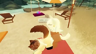 Roblox condo &vert; Femboy es fuertemente pre&ntilde;ado por una BBC