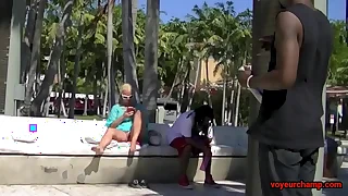 Upskirt Wife &num; 5 & 6 - Mrs Brooks And Mrs Kiss Upskirt Public Pussy flashing be useful to the Voyeurs&excl;&excl;&excl;